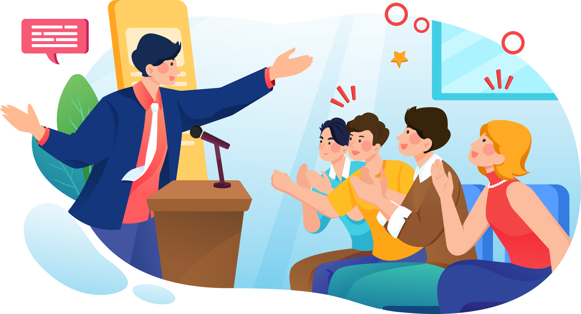business conference illustration